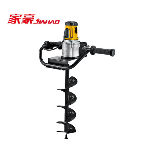 家豪JH-300手提式小型多功能农用电地钻挖坑施肥种植机