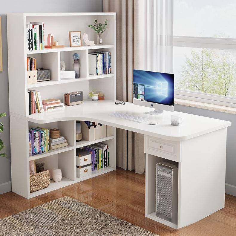 转角书桌和书柜组合家用儿童学生实木卧室写字台带书架电脑桌一体,纺织面料/辅料/配套,纺织机械配件,淘宝优惠券,粉丝福利购,淘宝优惠卷
