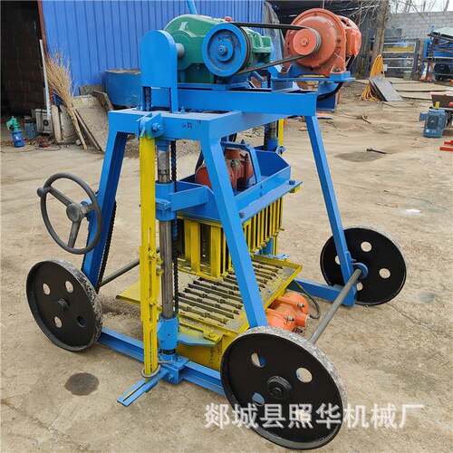 工厂直销非洲市场QMY4-45电力驱动中小型移动式水泥空心砖机器