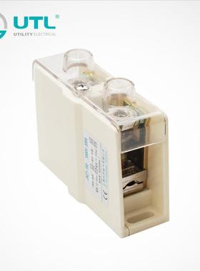 尤提乐JUT5-150螺丝接线端子范围25-150mm可拼接式大电流导轨端子