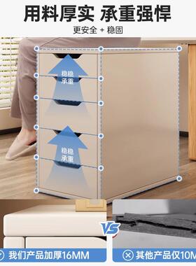 办桌柜下抽屉柜办公室木质收纳柜书矮桌桌边公储物YVA柜柜办公文