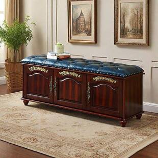 鞋柜门口进门上XAU档次木换鞋凳可坐门家用防实尘架收纳鞋入靠墙