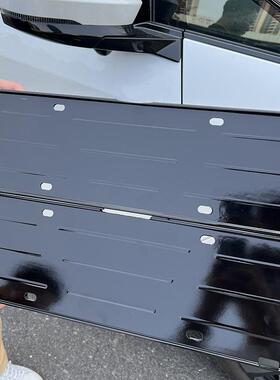 24纹-2新6款46540极氪001专用车牌架全包牌照框托碳纤款极0氪01