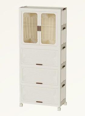 收柜儿童衣衣服收纳多CAI层免安柜装家用零纳食储柜物柜可折叠简