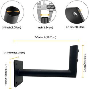 屋檐电风标支架适合钢制屋檐旗洒杆、屋顶紧急向水器室外视天线安
