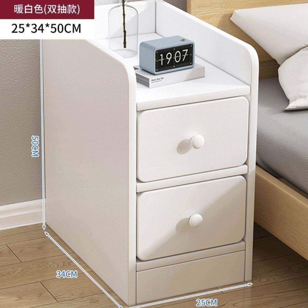 床头纳柜简物约柜子家具现代家用室夹缝置架床边FKC卧柜迷你收柜