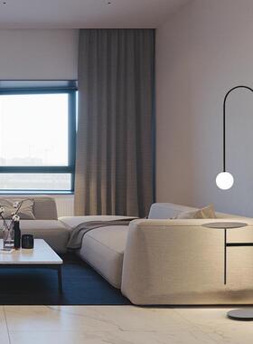 现代简约客厅21540发卧室地灯创意in后s红风网茶几灯北欧沙边几落