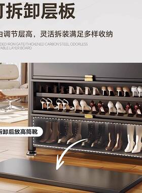 钢制入带门鞋柜CYY家门口户玄关收纳柜一体量靠墙大容多功能储用