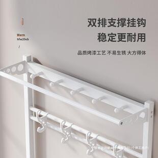 挂衣架门帽FPA口玄关组合多功能落地卧进换室凳衣架鞋一体简易衣