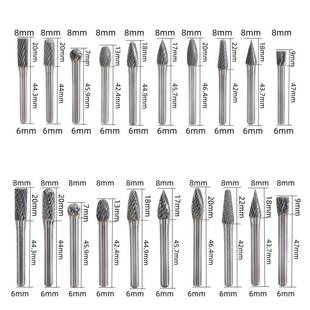 硬质合金旋转锉6光*86*8mmmm套装钨钢滚磨刀金属玉石木雕抛打磨刻