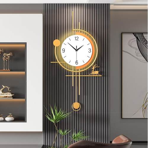 钟表挂钟客厅2025TCN新款轻网红创约意简大现代气家用装饰挂墙时