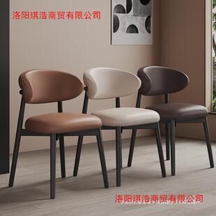 餐椅新款家用客厅靠背餐桌凳子轻奢高级感设计师餐厅软包椅子
