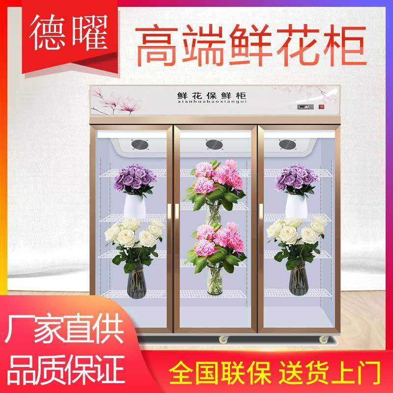 鲜花柜冷藏柜保鲜柜展示柜鲜花冷藏商用陈列冰箱两门鲜花柜展示柜