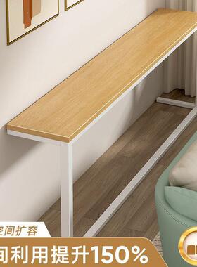 暖气片置物架家用长条桌子客厅靠墙沙发后置物架子超窄床边夹缝柜