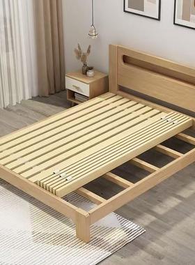 松木床板实木铺板整块垫片榻榻米防潮排骨架床架子折叠床板木条