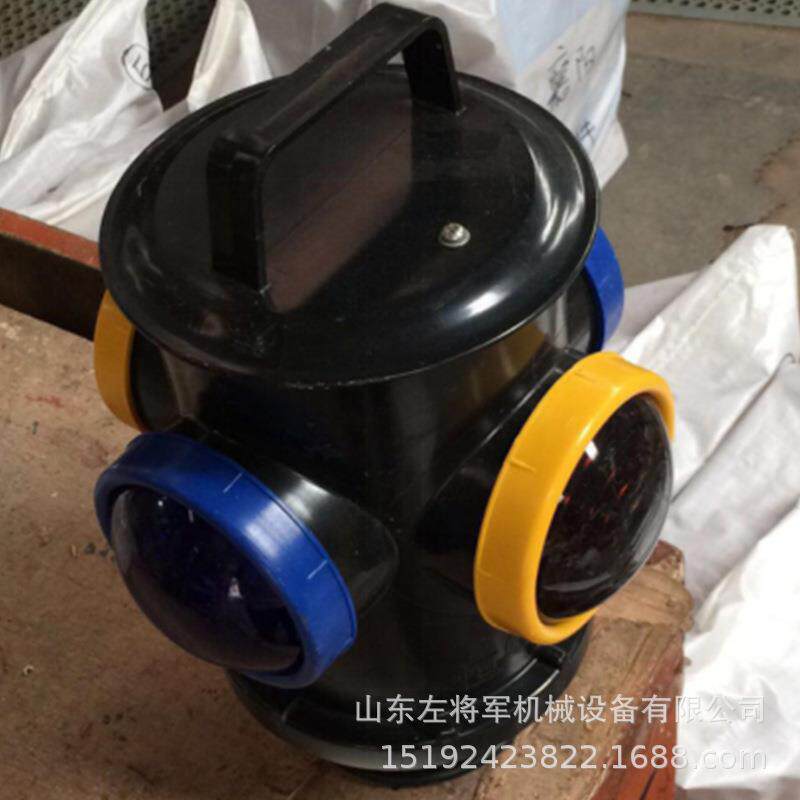 铁路道口的信号灯充电式道岔转辙标志灯道岔红白脱轨器指示灯