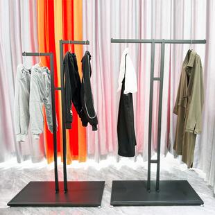 服装店展示落地式中岛架男女装店晾衣架货架陈列架童装店挂衣架子