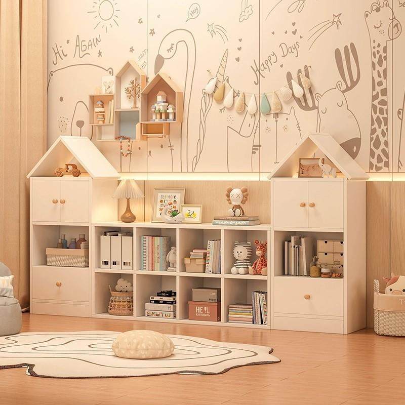 书架儿童家用带门书柜置物架落地收纳架玩具矮柜子自由组合格子柜,纺织面料/辅料/配套,纺织机械配件,淘宝优惠券,粉丝福利购,淘宝优惠卷