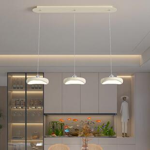 同款现法鹿式奶油风447云家团飞碟三头餐厅吊灯代简约灯具