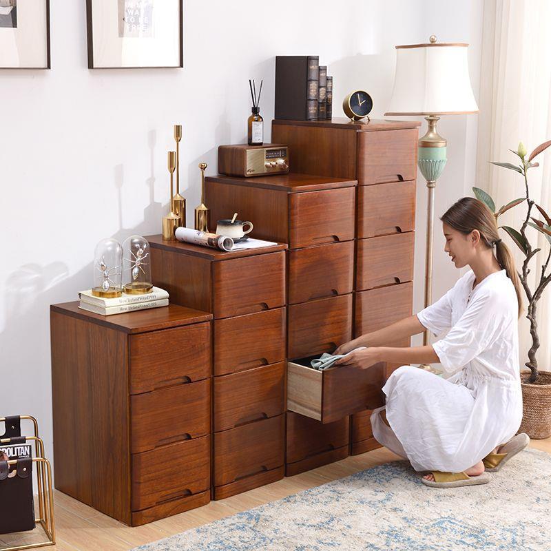 实夹木抽屉式收纳柜卧层室客厅五斗柜超窄缝隙缝见详情多家用储物