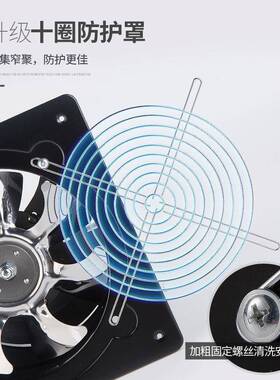 包邮业排气扇厨房油烟换OEN气扇静声间排风扇工卫生挂窗式强抽烟