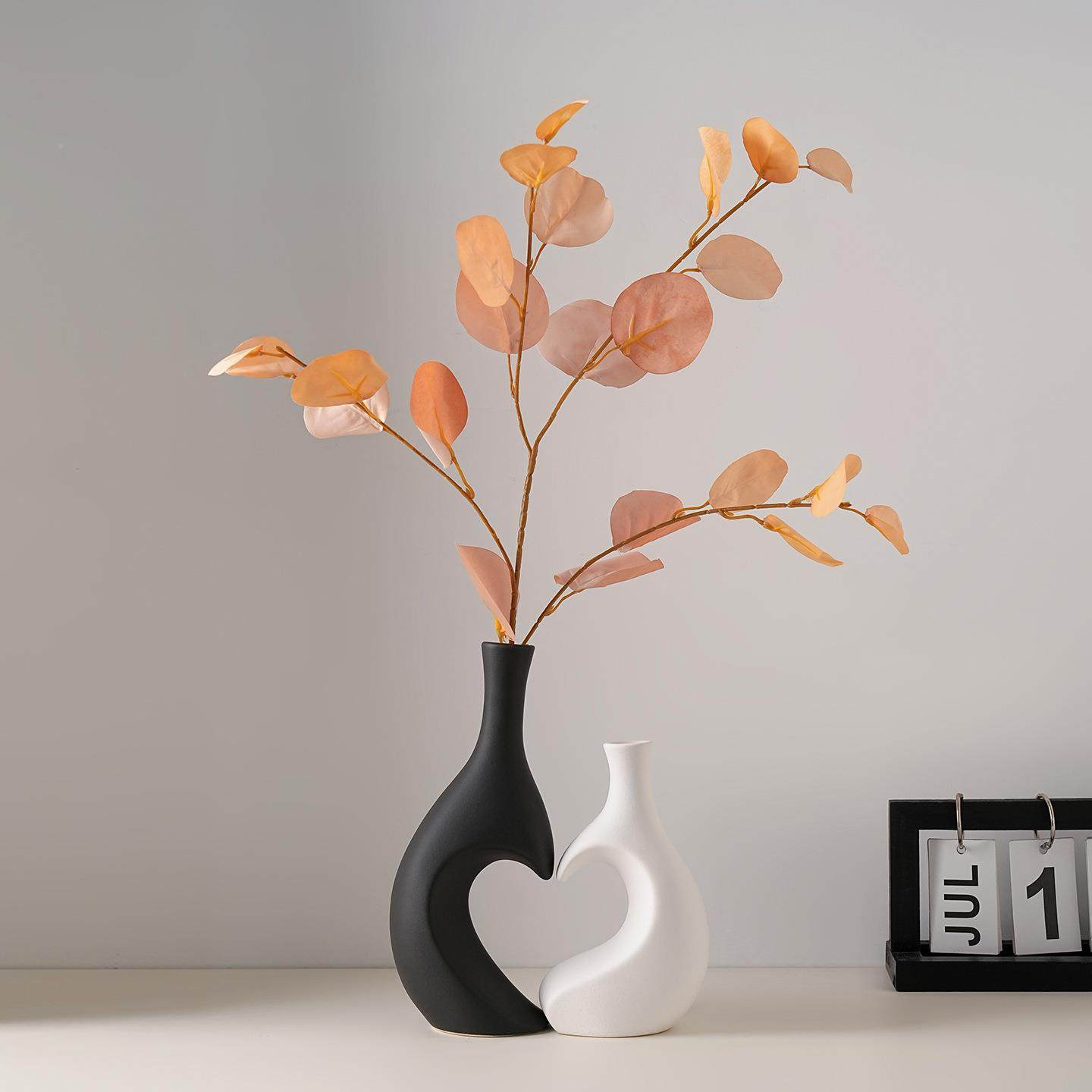 贝美创意爱心摆造型花瓶件高级感花客厅QKU插玄关电视柜桌面装汉,橡塑材料及制品,工业陶瓷,淘宝优惠券,粉丝福利购,淘宝优惠卷