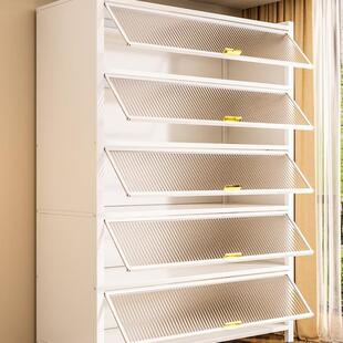 家用钢制收纳柜储物卧柜室物QFO柜书柜客厅阳置台地多层带落门铁