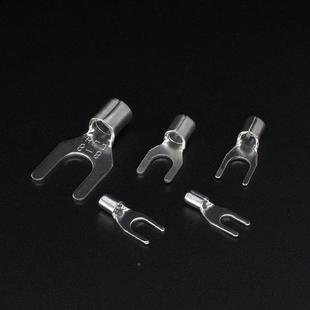 ML紫铜0. 7厚100冷0个压叉接线头 裸端子SNB1.25 形CJHSNB1.25