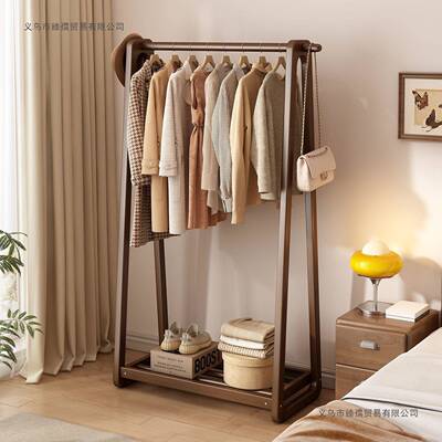家用衣帽架卧22620室床边衣物收纳架衣落地立功式挂多衣架能晾衣