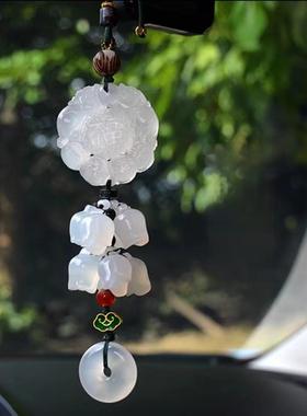 安玉平福石汽车车挂件短款挂饰载吊坠男女66822车内吊饰高级感高