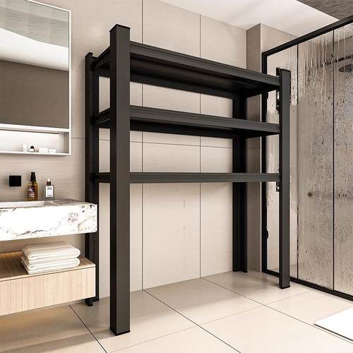 洗衣机卫上方纳储物架收货架下生间浴室空式置物架11可节调落地阳