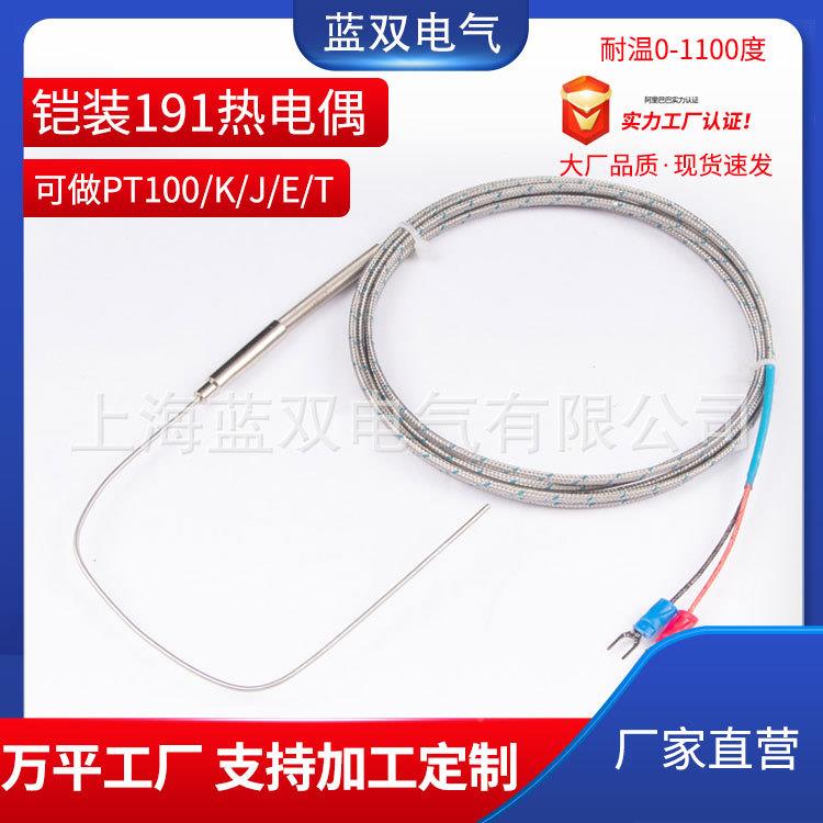 K型阻R铠装热电偶W/NK394-191探针温度传感器PT100/EJ热电探头高