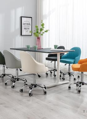 电脑椅家用久VYS坐休靠背闲办座椅女可爱卧公室学生书生桌转椅子