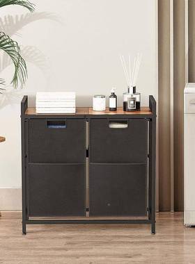 功能大洗衣篮实木衣铁制脏衣篮洗房置物架收纳衣服YE606003脏筐衣