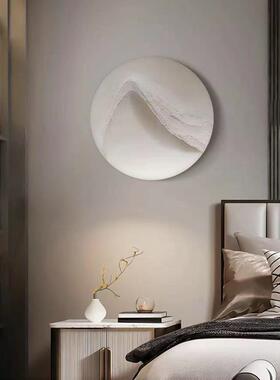 工木雕圆形手关玄进门墙壁装23.06.2饰画手绘油立画体肌理实物挂