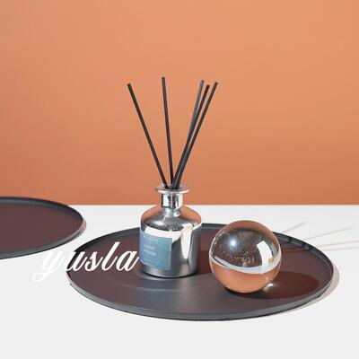 简约现代干客厅餐桌茶几果盆酒样具摆托ELB盘件板间香薰托盘软装