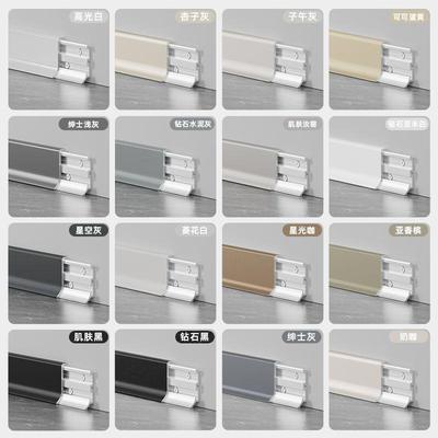 632网红奶油风铝合金踢脚线角4公6cm超m薄金属地线条8c极窄地脚分