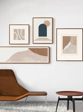 宁静午后北欧客厅卧室床头组合意挂装画沙发背景墙抽象QB202012创