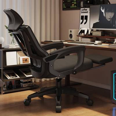 升旋转电脑椅家用电竞椅子舒服坐公宿舍降大学久生靠背可躺办DNY-