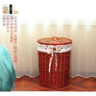客厅藤制放角落藤低价lvlo学筐生箩 时尚 竹藤鞋 套筐筐家筐居竹美式