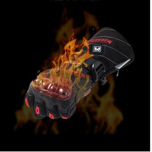 Mason护ex摩托车手套纤冬季电加热碳维防机MH37车t装备摩旅防寒防