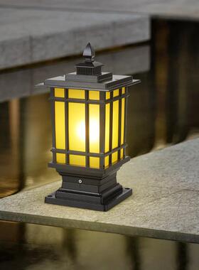 柱头灯户外防水别墅庭院灯室外简约花园围墙大门柱子门柱灯LED