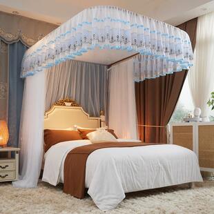 三开门U型导轨蚊帐导轨蚊帐家用1.8m1.5米2m床 新款