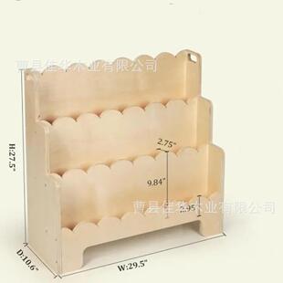 实木儿童书架绘本架地幼儿书柜书架天然实木蒙特梭利客厅书架