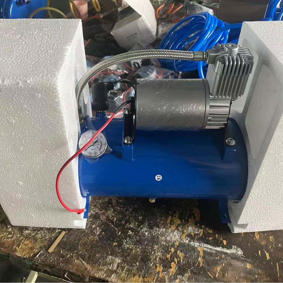 车载充气泵带气罐12V迷你空压机小型220v家用电动汽车打气泵便携