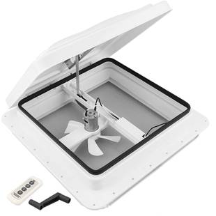 遥控款 14inch通风盖 房车通风盖底座带风扇马达开口尺寸14