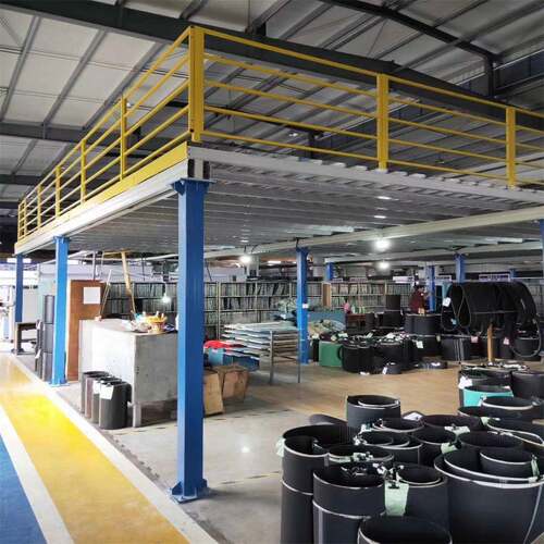 钢结构H型钢工字钢货架立柱型材类二层三层阁楼重型拆装式钢平台