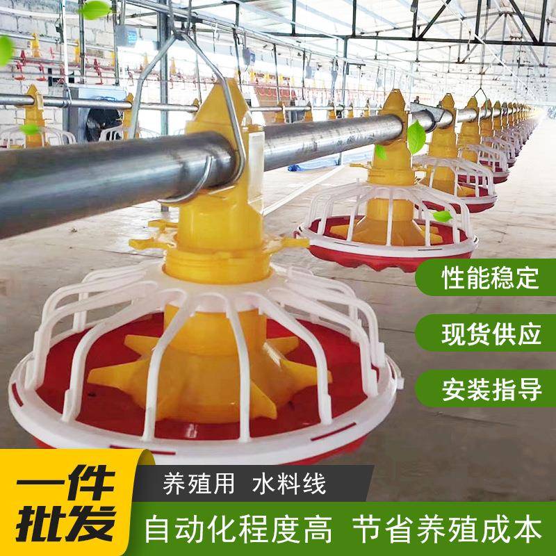 养鸡场自动喂料机鸡用设备全套上料机升降水线料线可升降自动鸡舍
