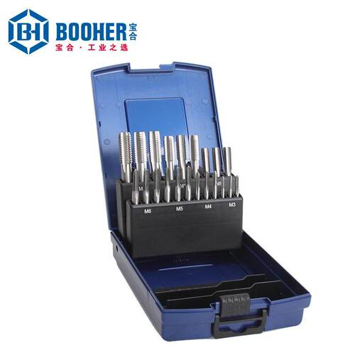 Booher宝合工具刃具丝锥21件套公制HSS高速钢丝锥BH1400101