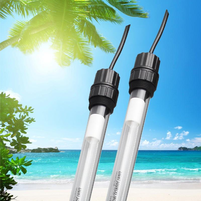浸没式水产养殖紫外线杀菌灯污水处理防水消毒灭菌uv灯管150W